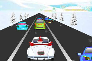 《圣诞老人公路飙车》游戏画面1