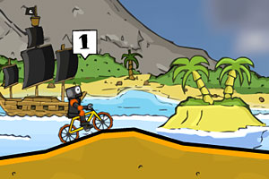 《疯狂脚踏车赛》游戏画面1