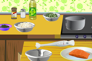 《蔬菜鲑鱼》游戏画面1