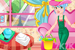 《园丁女孩洗衣服》游戏画面3