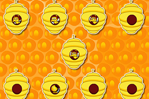 《蜜蜂趣味配对》游戏画面1
