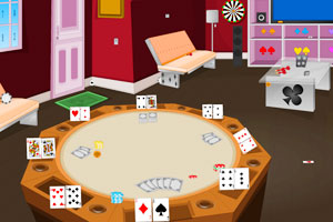 《逃离扑克室》游戏画面1