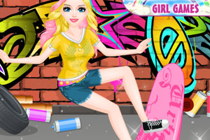 《花样滑板女孩》游戏画面1