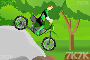 《绿灯侠骑自行车》游戏画面4