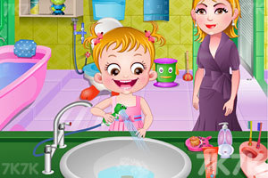 《可爱宝贝清理浴室》游戏画面3