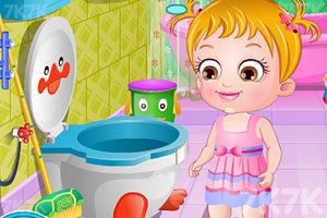 《可爱宝贝清理浴室》游戏画面5