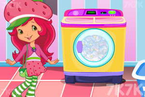 《草莓公主洗衣服》游戏画面1