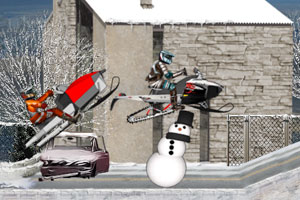 《冬季雪地赛车》游戏画面1