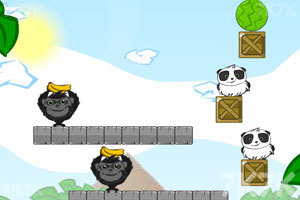 《熊猫猴子抢香蕉》游戏画面4