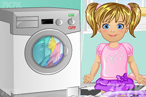 《艾玛宝贝洗衣服》游戏画面4