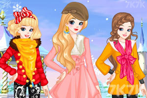 《三姐妹冬装时尚》游戏画面1