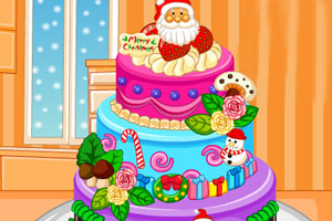 《漂亮的圣诞节蛋糕》游戏画面1