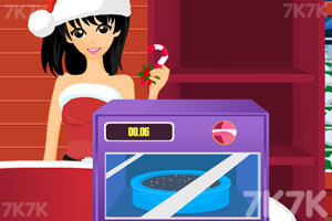 《圣诞美女做蛋糕》游戏画面2