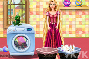 《长发公主洗衣服》游戏画面2