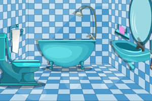 《逃出蓝色浴室》游戏画面1