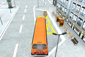 《3D校车停车》游戏画面1