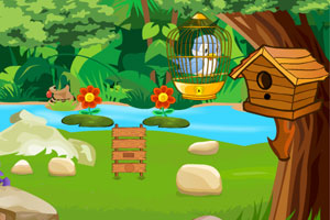《可爱的小鸟逃出鸟笼》游戏画面1