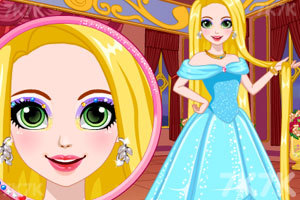 《长发公主的时尚妆容》游戏画面1