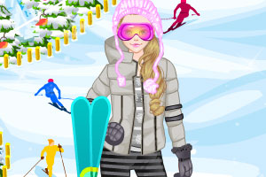 爱滑雪的美女