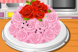 漂亮的花朵蛋糕