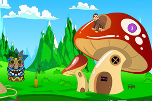 《小精灵蘑菇屋逃脱》游戏画面1