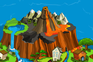 《逃离火山口》游戏画面1