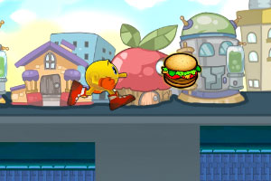 《豆人吃汉堡》游戏画面1