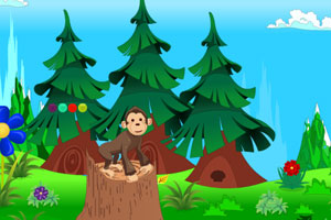 《小猴子逃出森林》游戏画面1