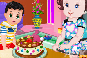 《宝贝的橡皮泥蛋糕》游戏画面1