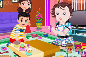 《宝贝的橡皮泥蛋糕》游戏画面2