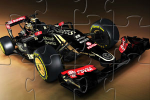 《F1大赛车拼图》游戏画面1