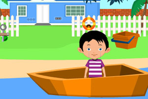 《救援船上的小男孩》游戏画面1