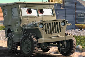 《军士汽车拼图》游戏画面1