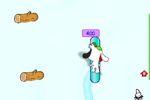 可爱狗滑雪