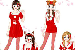 《红色的圣诞节装扮》游戏画面1