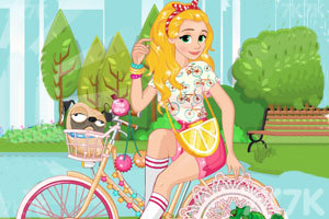 《公主夏季骑车装》游戏画面3