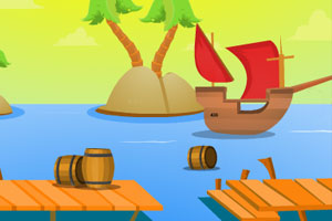 《乘船逃出小岛》游戏画面1