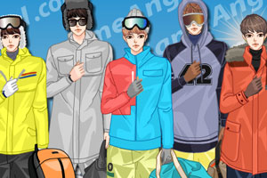韩式时尚滑雪服