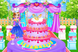 彩色婚礼蛋糕