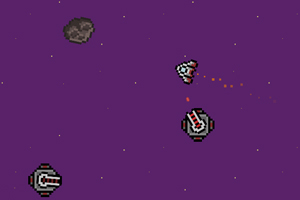 《小行星的愤怒》游戏画面1