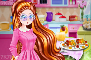 《可爱少女的温馨早餐》游戏画面3