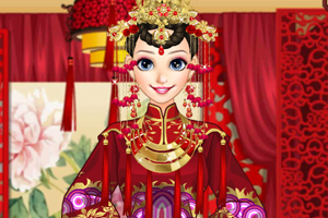 喜庆的中国新娘