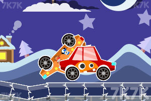 《冬季汽车比赛》游戏画面2