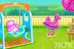 《儿童公园花园清洁》游戏画面3
