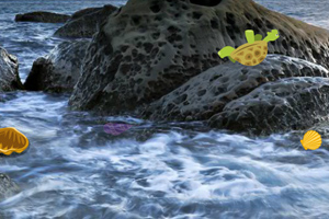 《岩石海岸逃生》游戏画面1
