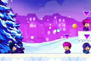 《雪地打雪球》游戏画面1