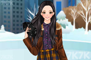 《北美女孩的冬季装》游戏画面2