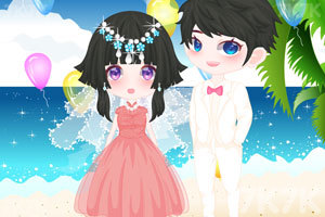 《海滩的浪漫婚礼》游戏画面1
