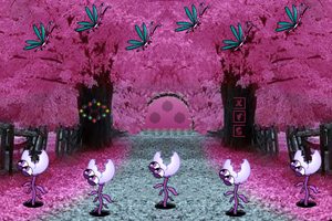 《梦幻紫森林逃脱》游戏画面1