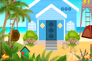 《逃离海滩小屋》游戏画面1